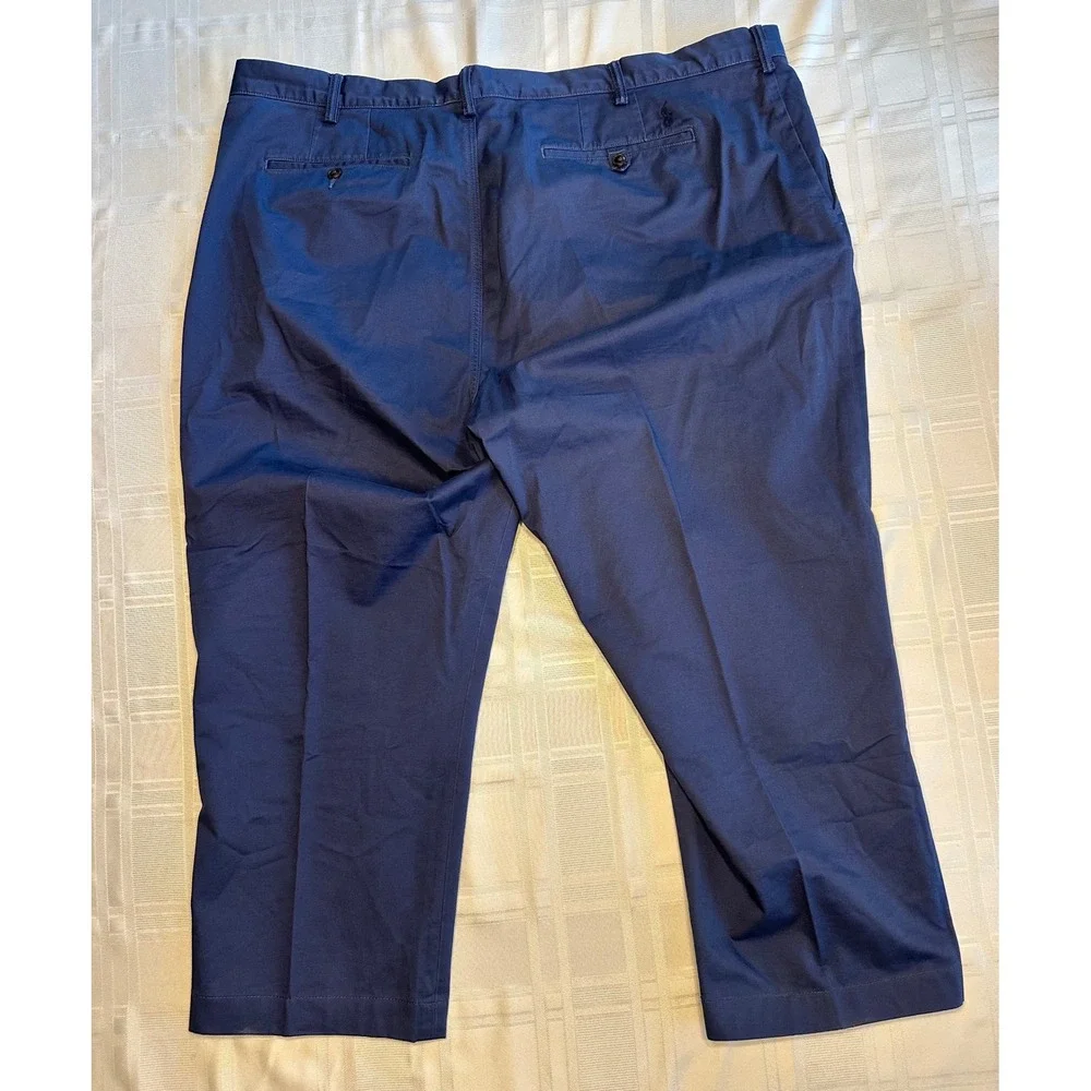 Polo Ralph Lauren Pants Mens 46B x 25 Navy Blue Classic Fit Chino Trousers
